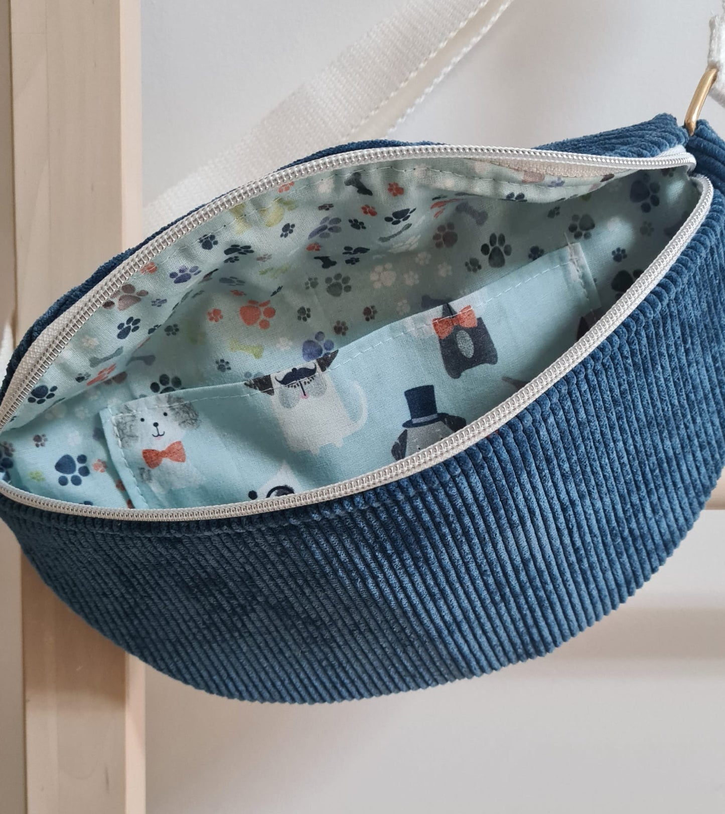 Bolsa Alecrim média Azul