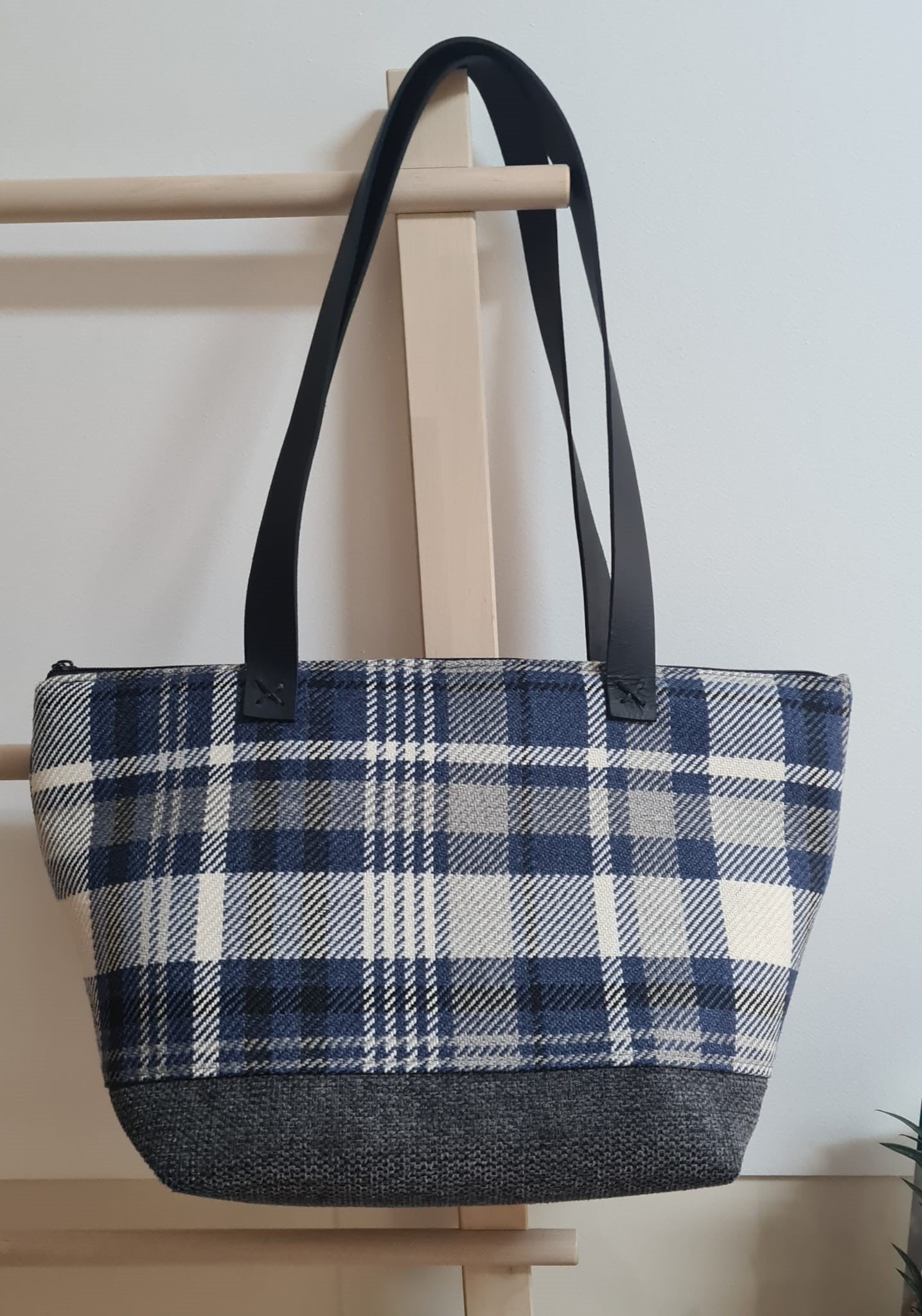 Mala Bea xadrez azul